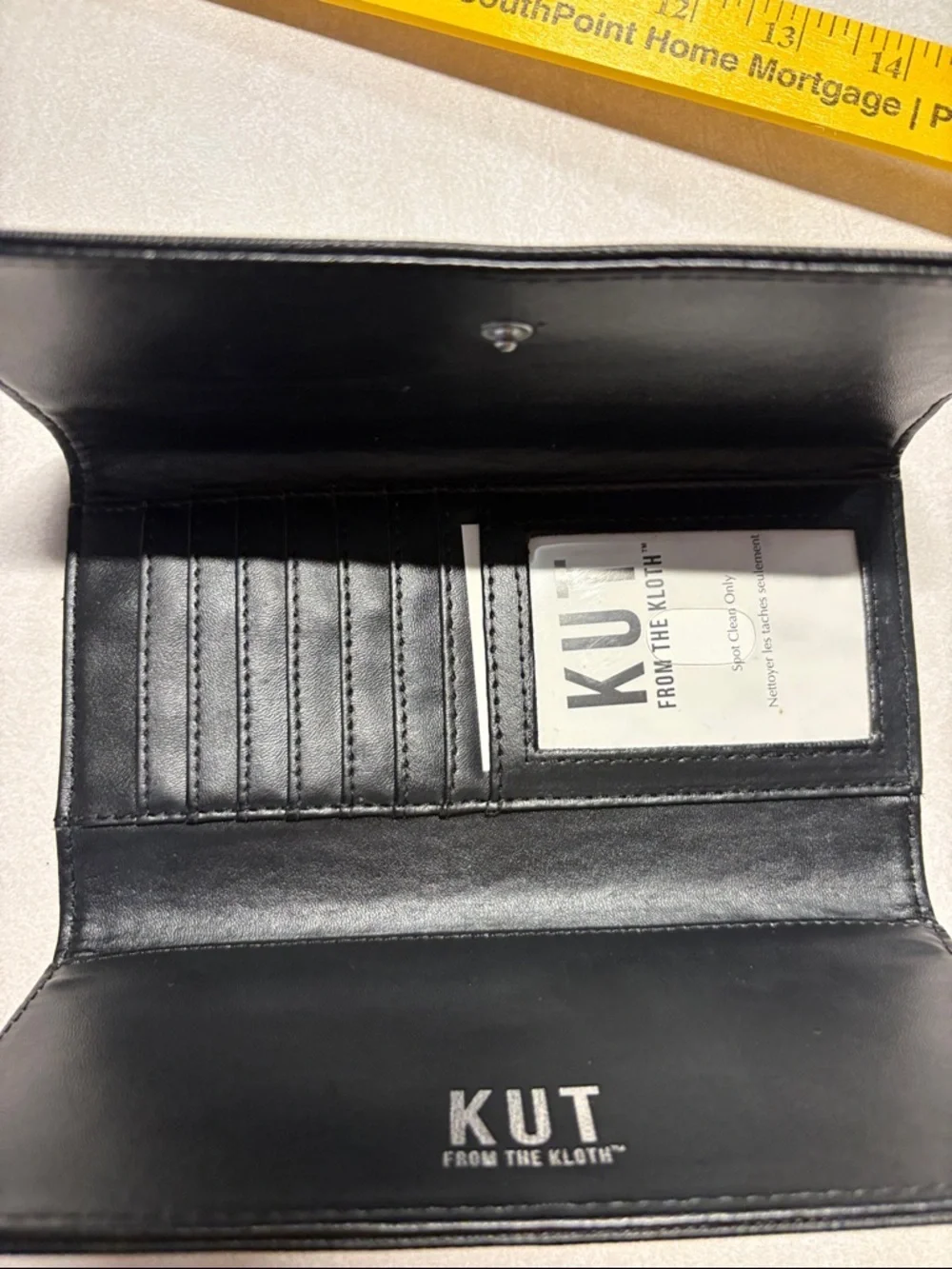 Kut from the Kloth Black & White Striped Wallet
